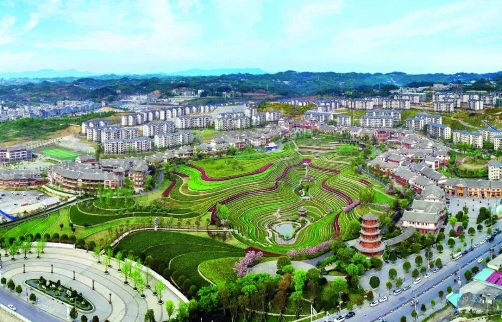 恒大援建毕节市大方县县城移民搬迁社区——奢香古镇.图片来源:dr